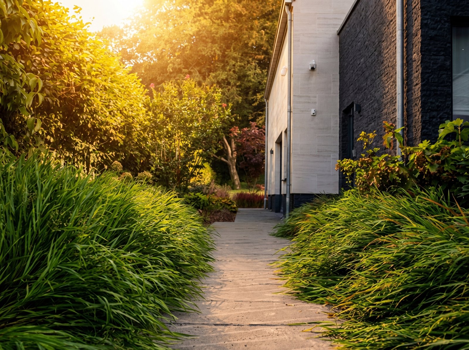 Renovation paysagere avec jeu de niveaux